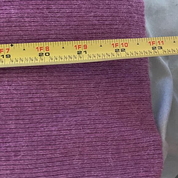 COS Women's Purple Wool Alpaca Blend V-Neck Long Sleeve Sweater Size Large - Picture 9 of 9